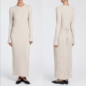 DISSH - NWT Long Sleeve Ada Midi Dress - Stone - Size M